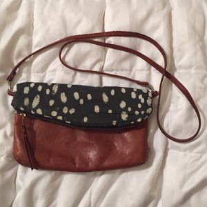 💚 SALE! Handmade Leather Clutch/Crossbody Bag